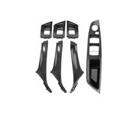 For BMW 5 Series For F10 For F11 520d 525d 530d 535i 2010-2017 Carbon Fiber LHD Car Interior Door Handle Inner Panel Trim Interior Door Handles (Size : RHD Carbon)
