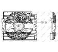 FOR BMW 525 E39 2.5 00 to 04 Cooling Radiator Fan 64506908030 64546919057