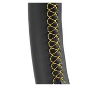 For BMW 6 Series F10 F07 F06 F12 F13 F01 F02 Auto Braid On The Steering Wheel Cover(Yellow)