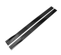 For BMW 6pcs 2m/2.2m Universal Car Side Skirts Winglet Extensions Splitters Body Apron Lip Carbon Look/Black Side Skirt Panel Splitter Lip(2m Carbon)