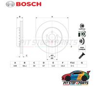 Bosch 0986479F57 Brake Disc (BD2802)