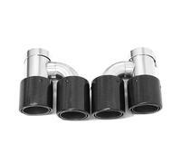 For BMW Dual Exhaust Tip Look for quad System Tips for nozzle Exhaust Tip(Carbon Fiber A)