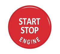 For BMW E Chassis For X1 For X3 For X5 For X6 Series E90 E91 E92 E93 E60 E84 E83 E72 Engine Start Stop Switch Button Replace Cover Switch Press Button(Red)