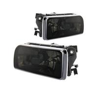 For BMW E36 92-98 M3 1999-1994 Car Front Bumper Fog Lights Front Bumper Lamps Smoke Amber Clear Glass Lens No Bolbs(Smoked lens)