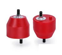 for BMW E36 E46 Compact Z3 Z4 Inline 6CYL 85A Polyurethane 11811140985 22116779970 Engine Front L&R Mount Mounting Insulator Engine Transmission Mount(Red)