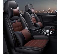 For Bmw E46 3 Series 5 Seat Full Set Car Covers E21 E30 E36 E90 E91 E92 E93 F30 F31 F34 F35 G20 G21 G28 Car Seat Set(Black Coffee 5 Seat,Deluxe)