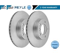 2x MEYLE 383 521 3011/PD Brake Disc Front 286mm Outer ⌀ Fits BMW 3 Series Z3 Z4