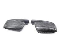 For BMW E46 E65 E66 E67 2001 2002 2003 2004 2005 2006 760Li 730Li 740Li 2PCS Carbon Rearview Mirror Cover Cap(Carbon)