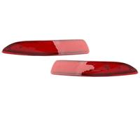 For BMW E70 E71 For X5 2007 2008 2009-2013 Rear Tail Warning Stop Turn Signal Light Fog Lamp 2Pcs Red/Black LED Bumper Reflector Outer Side Tail Light(Red Bumper Light)