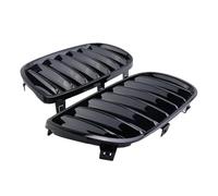 For BMW E83 X3 LCI Facelift 2007-2010 AT78-1Pair Shiny Black Front Grille Bumper Kidney Parts Component Front Radiator Grille Frills