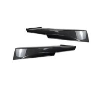 For BMW E90 3 Series 320i 330i Tech LCI 2009 2010 2011 2012 GLOSS BLACK Front Bumper Si Splitter Cover Fog Lamp Intake Spoiler Lip Diffuser Front Bumper Lip Spoiler(Carbon Fiber Look)