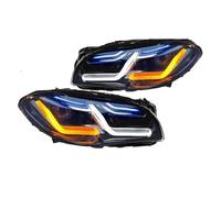 For BMW F10 F18 5-Series 520i 520d 530i 530d 2010-2017 2pc Headlamp Led Headlights LED Front Lights Assembly Car Accessories Front Headlights Assembly(For 2010-2013 Xenon)