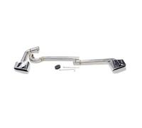 For BMW F25 X3 F26 X4 2011-2016 Mufflers Square Stainless Steel Car Dual Exhaust Tip Car Exhaust Pipe(Silver ID60MM)