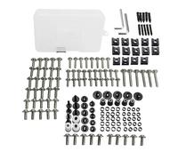 For BMW F500GS F650 F650CS F650GS F650ST F700GS Bodywork Screws Complete Fairing Bolts Kit Motorcycle Full Nuts Windshield Bolts(Grey)
