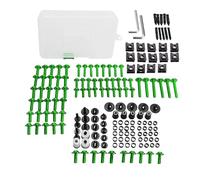 For BMW F500GS F650 F650CS F650GS F650ST F700GS Bodywork Screws Complete Fairing Bolts Kit Motorcycle Full Nuts Windshield Bolts(Green)