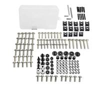 For BMW F500GS F650 F650CS F650GS F650ST F700GS Bodywork Screws Complete Fairing Bolts Kit Motorcycle Full Nuts Windshield Bolts(Silver)