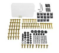 For BMW F500GS F650 F650CS F650GS F650ST F700GS Bodywork Screws Complete Fairing Bolts Kit Motorcycle Full Nuts Windshield Bolts(Yellow)