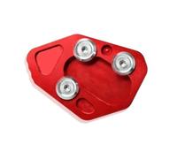 For BMW F800GT F800R F800S F800ST R1200S Hp2 Sport Hp 2 F 800 F800 GT R S ST Motorcycle Side Stand Enlarge Support Plate Pads，Kickstand Pad Anti Slip(Red)