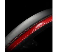 For BMW For 1 2 3 4 5 6 7 Z Series E46 E90 E87 F20 F22 F45 F30 G20 E60 F10 G30 F01 G11 E89 Car Steering-wheels Cover 37 38cm 15" Wheel Sleeve Protector(RED)