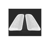 For BMW For 5 Series For F10 2011 2012 2013 2014 2015 2016 Car Inner Front Rear Door Audio Speakers Stereo Panel Decorate Cover Car Center Console Dashboard Sticker(A-pillar Silvery)