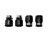 For BMW For M2 For F87 For M3 For F80 For M4 For F10 For M6 For F12 4 Pcs Stainless Steel Exhaust Tip Car Accessories Muffler Pipe Tailpipe Nozzles(ID 70 OD 95MM Black)