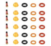 for BMW for M3/323is/325is/525i E36/E34/For M50/S50 6 Set Fuel Injectors Repair Seal Kit Car Accessories Fuel Injector