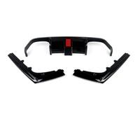For BMW For M3 F80 For M4 F82 F83 2014-2020 Rear Side Splitters Spoiler Lip Black V Style Rear Bumper Diffuser With Led Light