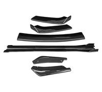 For BMW For X1 For F48 2020-2022 Car Front Bumper Lip Spoiler Side Skirts Extensions Rear Wrap Gloss Black Splitter Side Skirts Cars(Carbon Fiber Look)