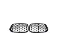 For BMW For X2 F39 2018 2019 2020 2021 1 Pair Left Right Front Diamond Kidney Grill Racing Grilles Glossy Black Meteor Style Front Grille Grills