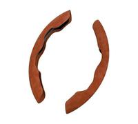 For BMW for X5 E53 2002-2006 Segmented Steering Wheel Protector Universal Anti-Slip Wear-Resistant 2 Pcs Car Covers Steering Wheel Cover(E Brown)