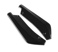 For BMW For X5 For X7 For E46 E91 For E90 E93 E81 E60 E61 E46 For F10 For F20 2Pcs Rear Bumper Lip Wrap Angle Diffuser Splitter Canard(Glossy Black)