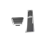 For BMW For Z4 For E85 For E89 2002-2016 LHD/AT Car Accelerator Brake Pedals Cover Rest Foot Mat Accessories Universal Interior Accessories(2pieces Silver)