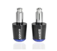 For BMW G310GS 7/8"22MM Motorcycle Handlebar Grip Ends Counterweight Universal Handle Bar End Cap Plug Slider(Blue)