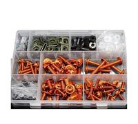 For BMW G310R 2017-2019 Bodywork Screws Motorcycle Fairing Bolt Kit Nut Clips Windshield Bolts(Orange)
