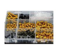 For BMW G310R 2017-2019 Bodywork Screws Motorcycle Fairing Bolt Kit Nut Clips Windshield Bolts(Yellow)