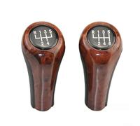 For BMW Gear Shift Knob Crafted from Wood Grain Leather, Fits E30 E36 E46 E39 E34 Z3 E53 for a Unique Touch (6Speed)