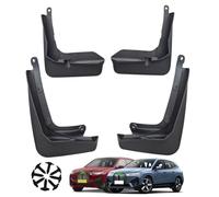 For BMW ix Series 2021-2025 Car Mud Flaps Mudguards Mud Guards Wheel & Tire & Paint All Weather Protector Splash Guards Fender No Drill Punch-Free Installation Mudflaps, Black, Set of 4