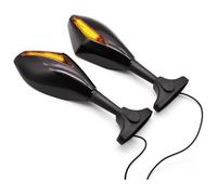 For BMW K1300S/R/GT K1600GT/GTL R1250GS R1200 R RT S S1000R Motorcycle Turn Signals Indicator Blinker Light Side Mirrors Turning Indicators(Black)
