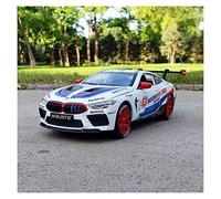 For BMW M8 GTE Track Version Alloy Pull Flower Racing Back Toy Light And Sound Toy Car 1/24 Vehicles Kit(2)
