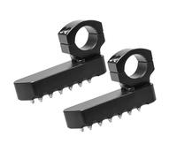 For BMW R1200GS R1250GS Crash Bar Mount 22-28mm Anti-Slip Rotatable Footpegs Motorcycle Foot Pegs(Black)