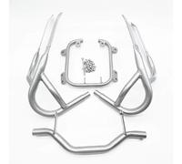 For BMW R1200RT 2004-2013 Front&Rear Engine Motorcycle Guard Highway Freeway Crash Bar Fuel Tank Protector Highway Crash Bar Engine Guard(Front Bumper Silver)