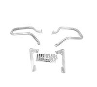 For BMW R1250RT R1250 2018-2024 Highway Front&Rear Engine Guard Side Saddlebag Crash Bars Bumper Protector Highway Engine Bumper(Silver rear bumper)