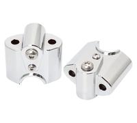 For BMW R18 2020-2022 Motorcycle Chrome Aluminum Handlebar Riser Bar Mount Handle Clamp Mounting Lift Adapters Riser Clamp Mount Kit