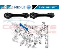 FOR BMW REAR UPPER TOP HUB WISHBONE ARMS PAIR COMPLETE WITH BUSHES MEYLE