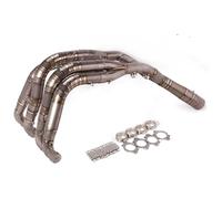 For BMW S1000RR 2019 2020 Motorcycle Exhaust Pipe Full System Front Mid Link Pipe C&arbon Fiber Muffler Slip On Muffler Section Mid Link Pipe(2)