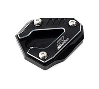 For BMW S1000RR 2019-2025 S1000R 2021-2025 M1000RR CNC Motorcycle Kickstand Side Stand Extension Pad Tire Valve Caps(Black)