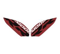 for BMW S1000RR S 1000 RR 2019-2024 Motorcycle Knee Pad Tank Protector 3D Gel Paint Protection Decal Black and Red Color Scheme