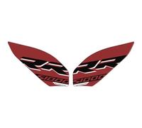 for BMW S1000RR S 1000 RR 2019-2024 Motorcycle Knee Pad Tank Protector 3D Gel Paint Protection Decal Black and Red Color Scheme