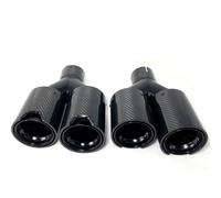 For BMW Universal Exhaust Tips End Pipes Tailpipe Muffler Quad Carbon Fiber Stainless Steel Tip Car Exhaust Tail Pipe(ID 51mm-OD 80mm)