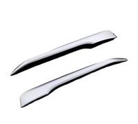 For BMW X1 F48 2016-2019 Car Styling Auto Front Fog Lights Lamp Eyebrow Strips Trim Cover Stickers Accessories 2Pcs Headlamp Eyelid Cover